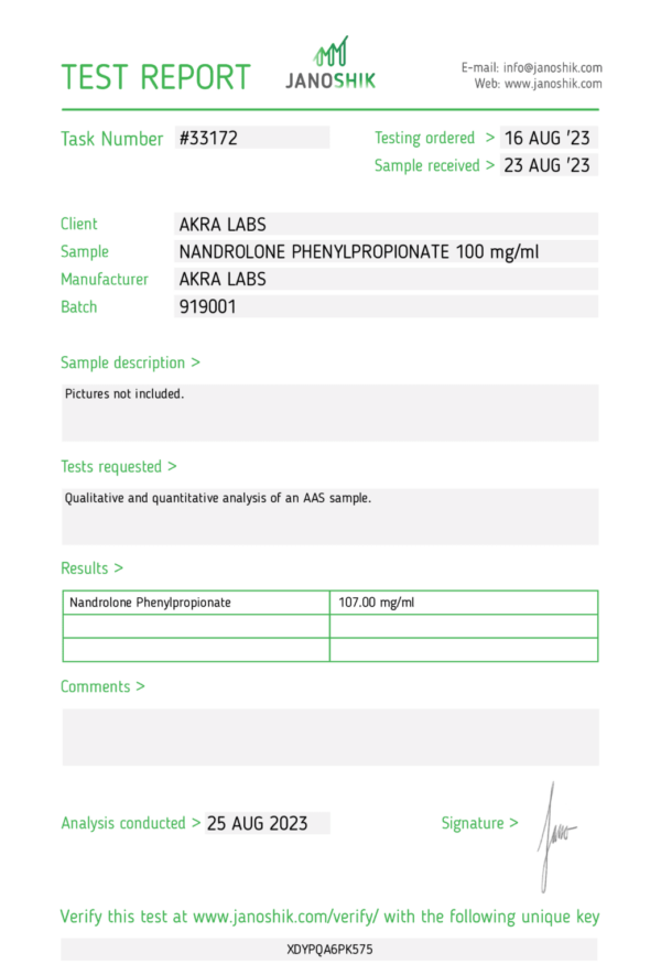 AkraLabs Nandrolone Phenylpropionate – Bild 2