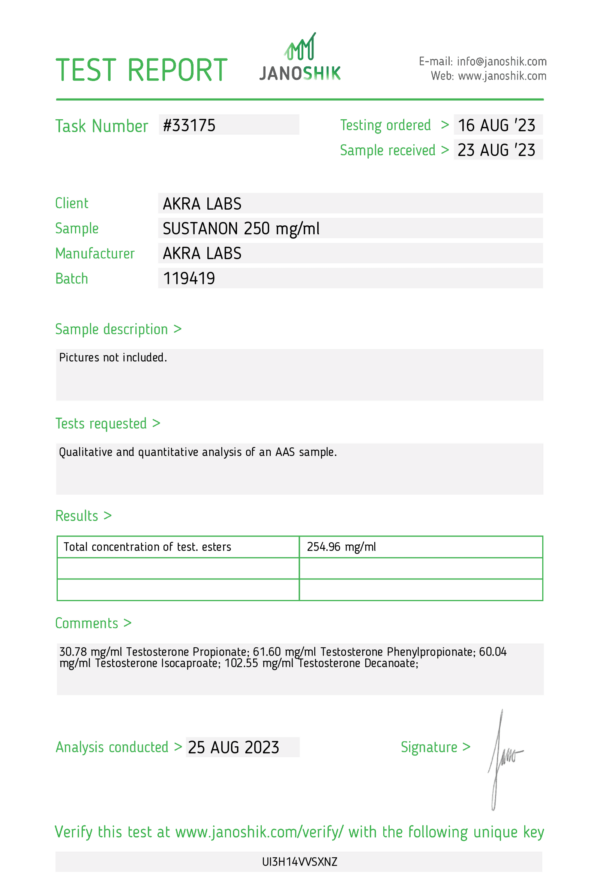 AkraLabs Sustanon 250 – Bild 3