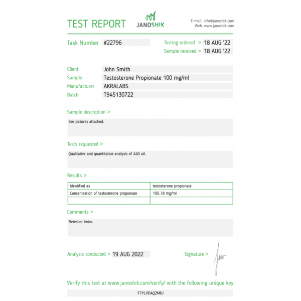 AkraLabs Testosterone Propionate – Bild 3