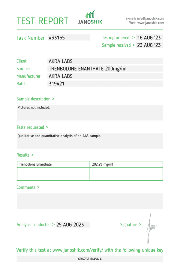 AkraLabs Trenbolone Enanthate – Bild 3